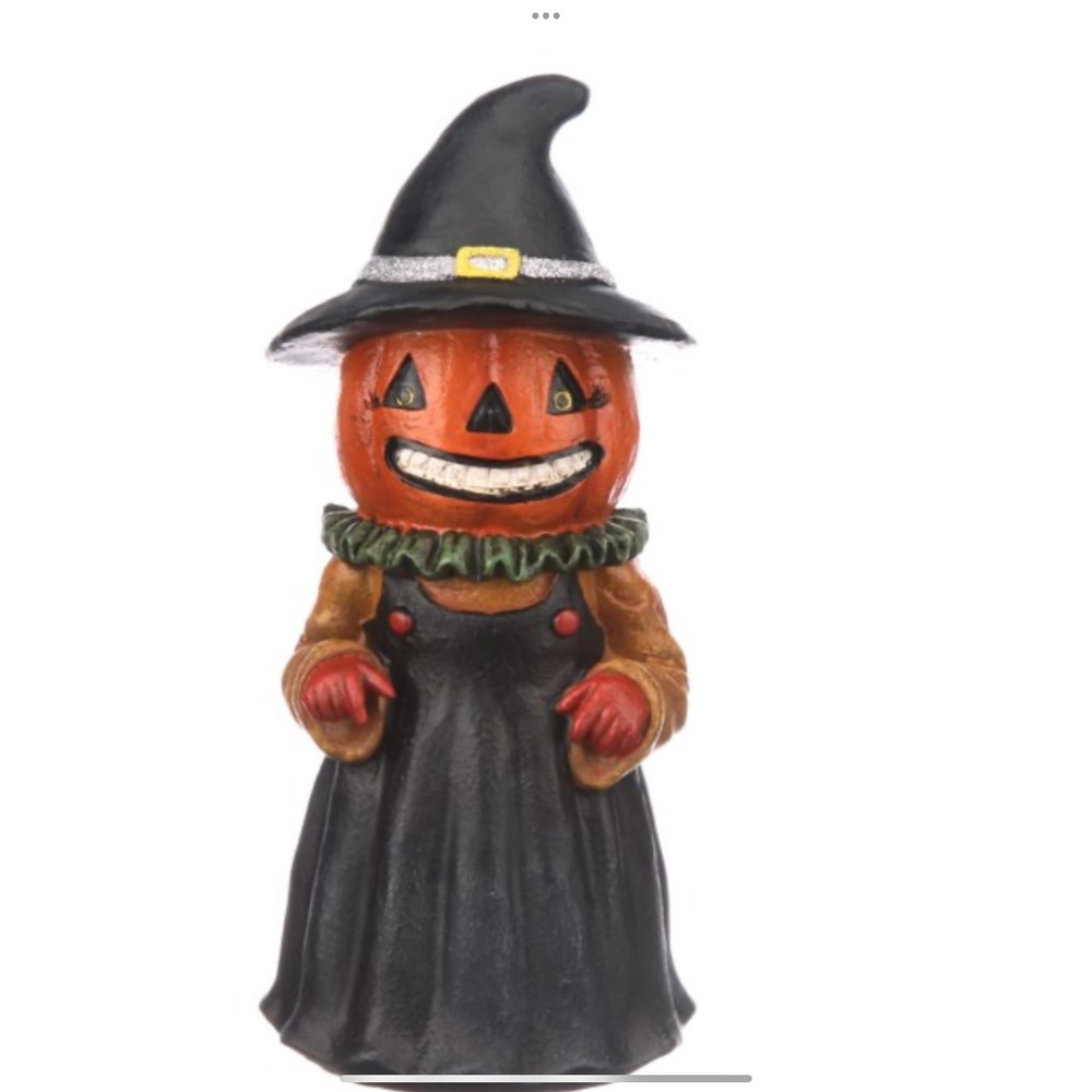 Way to Celebrate Vintage Figurine Halloween Pumpkin Table Top Decoration